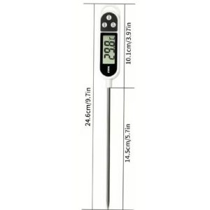מד חום דקר דיגיטלי - טווח טמפרטורה 50- עד 300+ (לבן)