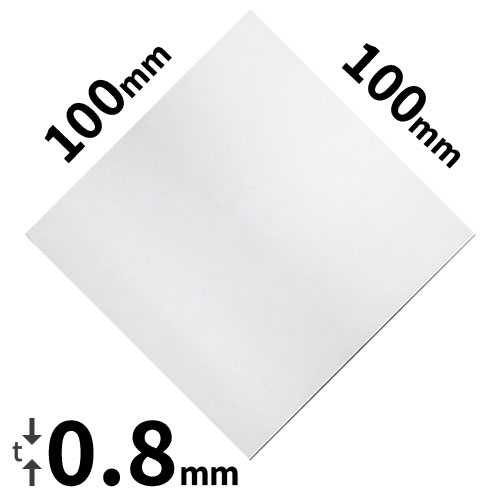 פח כסף 925 - 0.8 * 100 * 100 מ"מ (משקל כ- 84 גרם) (יחידה )