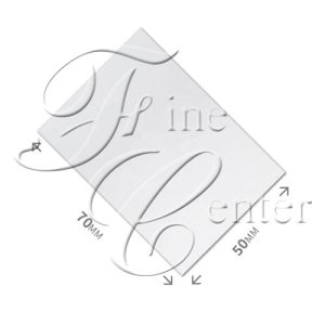פח כסף 925 - 0.7 * 50 * 70 מ"מ (משקל כ- 26.1 גרם) (יחידה )