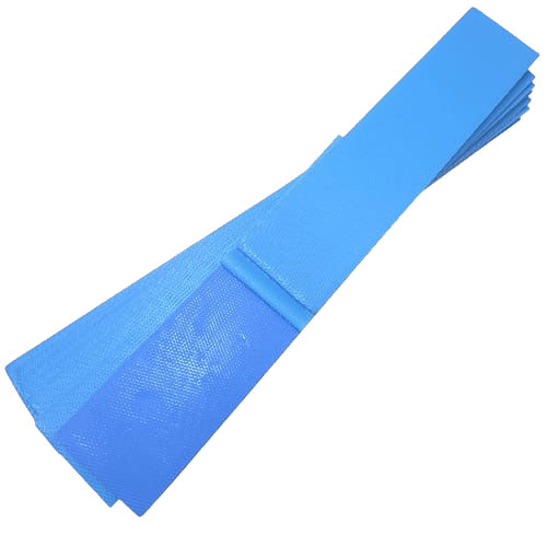 גומי גיפור סיליקון 4X Blue רצועות 73X457 מ"מ עובי 6.35 מ"מ התכווצות 1.6% - 2.27 ק"ג