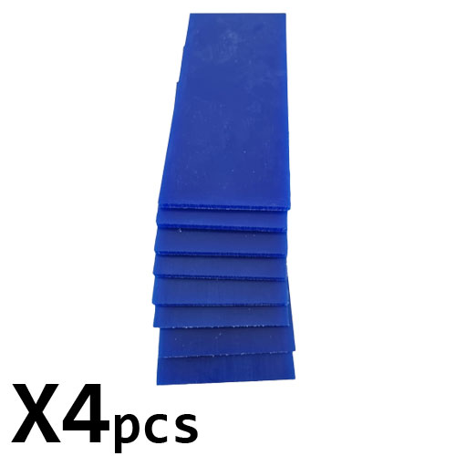 שעווה כחולה פרוסות - 4.5 * 69 * 150 מ"מ ( סט 4 דפים ) MATT