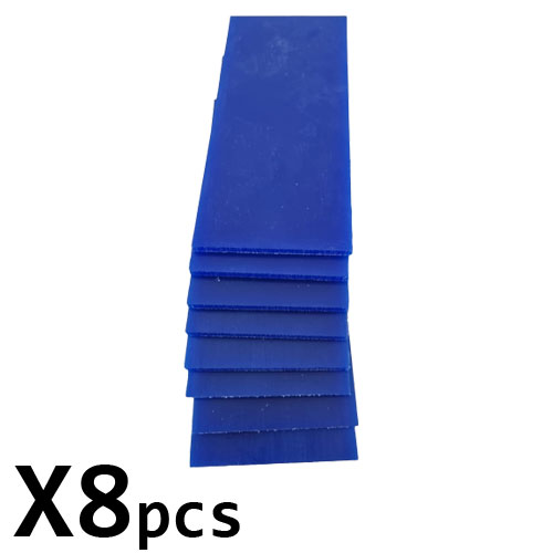 שעווה פרוסות - 4.5 * 69 * 150 מ"מ ( סט 8 דפים - כחול ) MATT