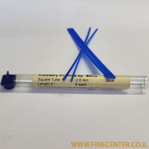 שעווה כחולה - צינור מרובע 2 * 2 מ"מ אורך 125 מ"מ ( מארז 6 יחידות ) Ferris