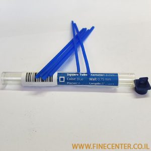 שעווה כחולה - צינור מרובע 3 * 3 מ"מ אורך 125 מ"מ ( מארז 6 יחידות ) Ferris