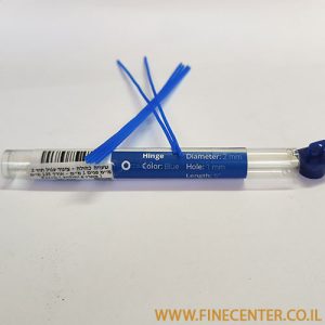 שעווה כחולה - צינור עגול חוץ 2 מ"מ פנים 1 מ"מ - אורך 125 מ"מ ( מארז 6 יחידות ) Ferris