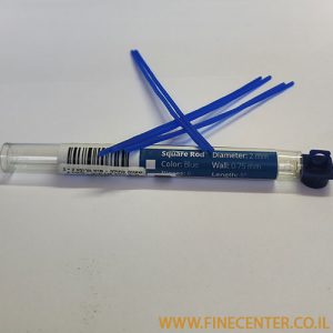 שעווה כחולה - צינור עגול חוץ 3 מ"מ פנים 1 מ"מ - אורך 125 מ"מ ( מארז 6 יחידות ) Ferris
