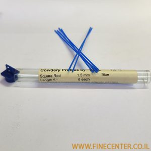 שעווה כחולה - מוט מרובע 1.5  * 1.5  מ"מ אורך 125 מ"מ - מארז 6 יחידות Ferris