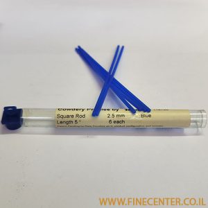 שעווה כחולה - מוט מרובע 2.5 * 2.5 מ"מ אורך 125 מ"מ - מארז 6 יחידות Ferris