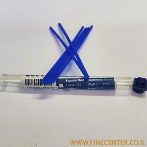 שעווה כחולה - מוט מרובע 3 * 3 מ"מ אורך 125 מ"מ - מארז 6 יחידות Ferris
