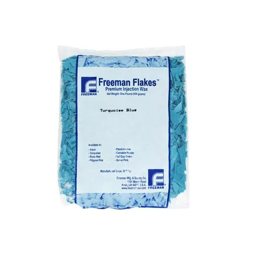 פלחי שעווה טורקיז שקית 454 גרם - Freeman Turquise Blue