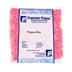 פלחי שעווה ורודה (לפיליגרן) שקית 454 גרם - Filigree Pink Freeman