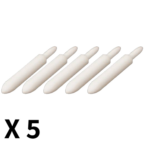 ראש (עט) דו צדדי לבן לעיפרון ציפוי אריזה של 5 יחידות