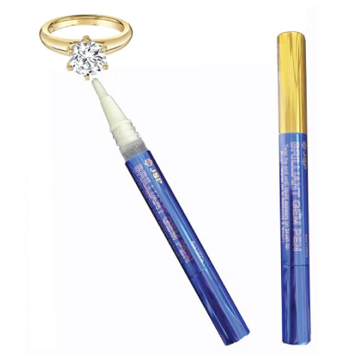 עט מברשת לניקוי והברקת תכשיטים BRILLIANT GEM PEN לניקוי מאחורי יהלומים, אבני חן תליונים ועוד - JSP