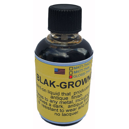 נוזל ציפוי שחור מבריק עבה BLAK-GROUND למראה עתיק - עם מברשת - 2 Oz (60 מ"ל)