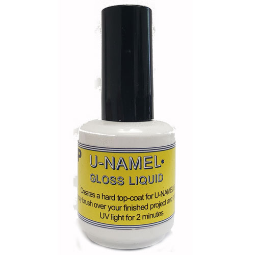 גימור ואיטום מבריק לאמייל UV עם מברשת - U-NAMEL FINAL GLOSS