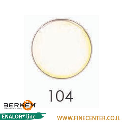 אמייל לבן שנהב 104 - בקבוק 250 גרם BERKEM ENALOR