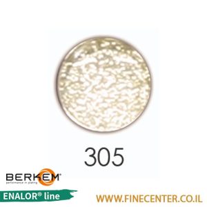 תוספת מיוחדת לאמייל נצנץ כסף בינוני 305 - בקבוק 250 גרם BERKEM ENALOR