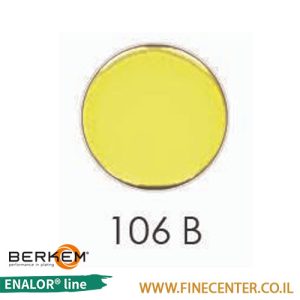 אמייל צהוב לימון בסיסי 106B - בקבוק 250 גרם BERKEM ENALOR