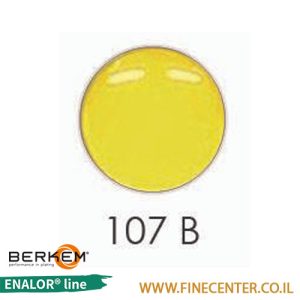 אמייל צהוב בסיסי 107B - בקבוק 250 גרם BERKEM ENALOR