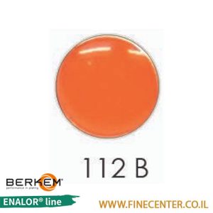 אמייל כתום בסיסי בהיר 112B - בקבוק 250 גרם BERKEM ENALOR