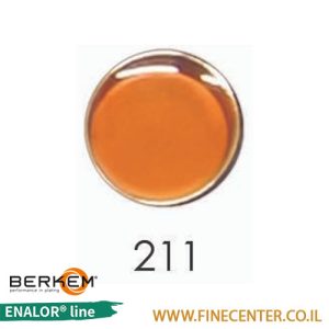 אמייל שקוף כתום 211 - בקבוק 250 גרם BERKEM ENALOR