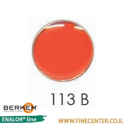 אמייל כתום בסיסי 113B - בקבוק 250 גרם BERKEM ENALOR
