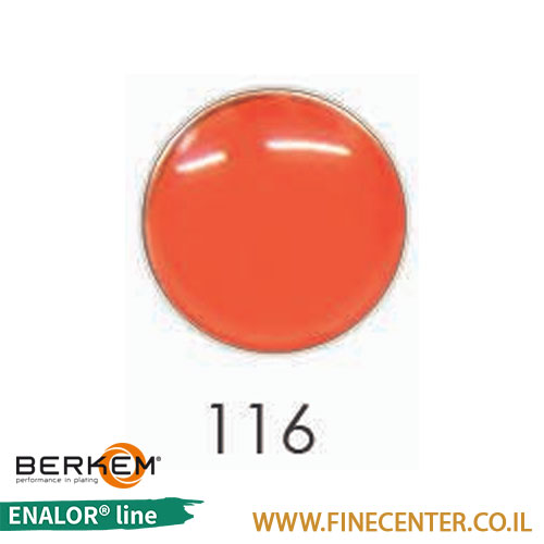 אמייל אדום בהיר 116 - בקבוק 250 גרם BERKEM ENALOR