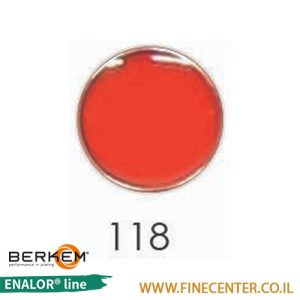 אמייל אדום מבריק מזרק 5 מ"ל Berkem ENALOR - 118