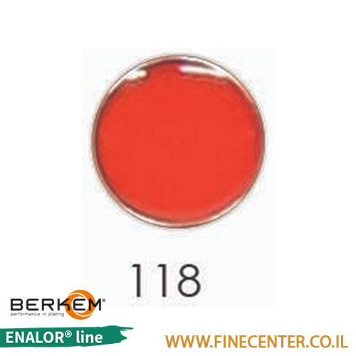 אמייל אדום מבריק מזרק 5 מ"ל Berkem ENALOR - 118