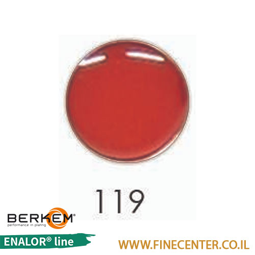 אמייל אדום 119 - בקבוק 250 גרם BERKEM ENALOR