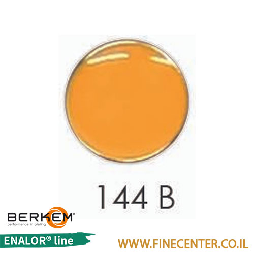 אמייל צהוב ביצה בסיסי 144B - בקבוק 250 גרם BERKEM ENALOR