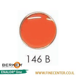 אמייל אדום קורל בסיסי (כתום) 146B- בקבוק 250 גרם BERKEM ENALOR