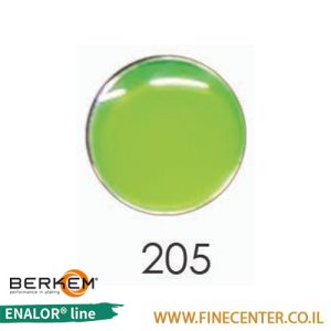 אמייל שקוף ירוק ניאון זוהר 205 - בקבוק 250 גרם BERKEM ENALOR