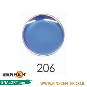 אמייל שקוף טורקיז 206 - בקבוק 250 גרם BERKEM ENALOR