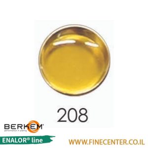 אמייל שקוף צהוב 208 - בקבוק 250 גרם BERKEM ENALOR