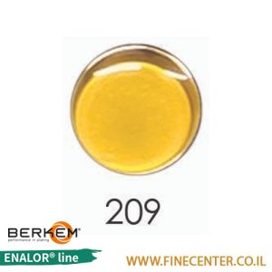 אמייל שקוף צהוב 209 - בקבוק 250 גרם BERKEM ENALOR