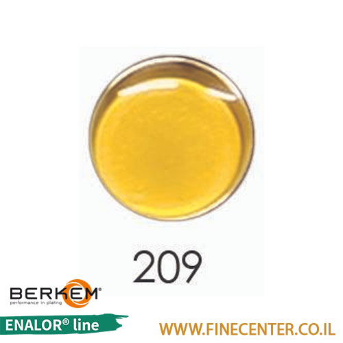 אמייל שקוף צהוב 209 - בקבוק 250 גרם BERKEM ENALOR