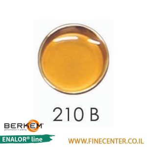 אמייל שקוף צהוב כהה בסיסי 210B - בקבוק 250 גרם BERKEM ENALOR