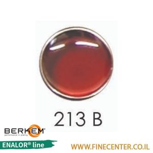 אמייל שקוף אדום בסיסי 213B - בקבוק 250 גרם BERKEM ENALOR