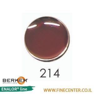 אמייל שקוף אדום בינוני 214 - בקבוק 250 גרם BERKEM ENALOR