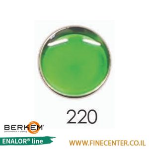 אמייל שקוף ירוק 220 - בקבוק 250 גרם BERKEM ENALOR
