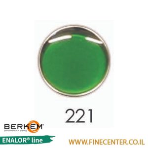 אמייל שקוף ירוק כהה 221 - בקבוק 250 גרם BERKEM ENALOR