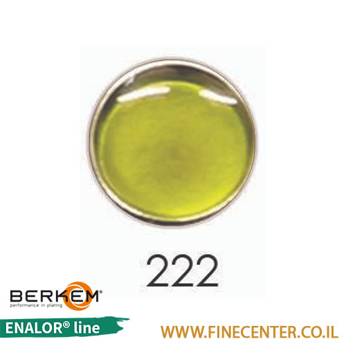 אמייל שקוף ירוק בהיר 222 - בקבוק 250 גרם BERKEM ENALOR