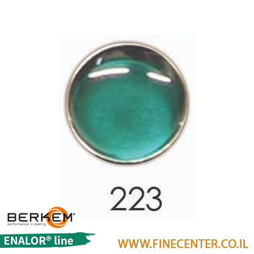 אמייל שקוף ירוק אמרלד 223 - בקבוק 250 גרם BERKEM ENALOR