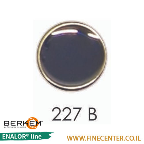 אמייל שקוף כחול ים בסיסי 227B - בקבוק 250 גרם BERKEM ENALOR
