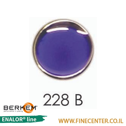 אמייל שקוף כחול סגלגל בסיסי 228B - בקבוק 250 גרם BERKEM ENALOR