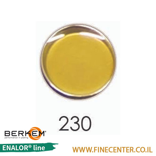 אמייל שקוף זהב 230 - בקבוק 250 גרם BERKEM ENALOR
