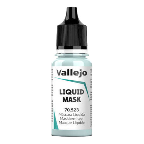 לכה למיסוך LIQUID MASK תכלת להגנה בציפוי קטפורי 18 מ"ל - Vallejo