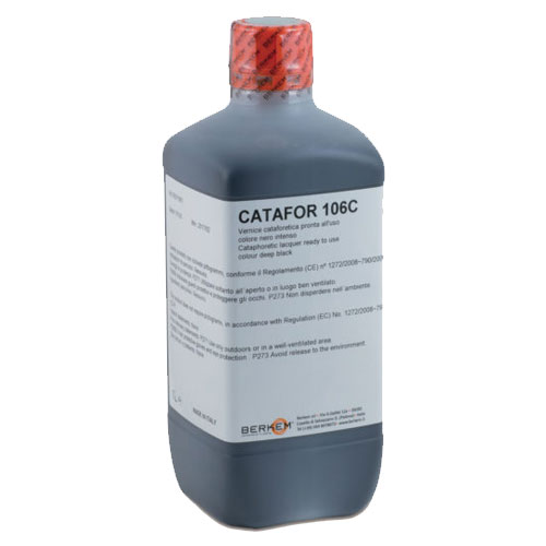 ציפוי לכה קטפורטית - שחור עמוק - 1 ליטר - BERKEM CATAFOR 106C