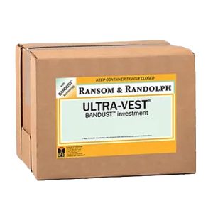 גבס ליציקה ללא אבק Ultra-Vest BANDUST ליציקת זהב, כסף, פליז וברונזה - 22.7 ק"ג - R&R USA